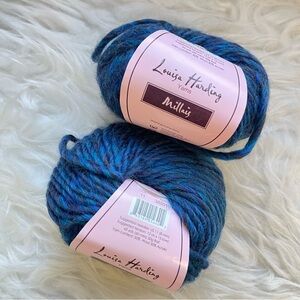 Louisa Harding Millais Blue Wool Blend Yarn 2 Balls